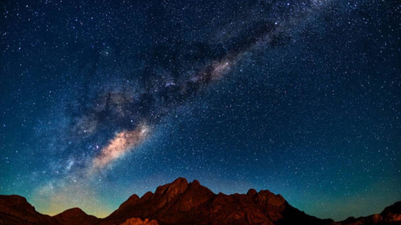 Desert starry sky