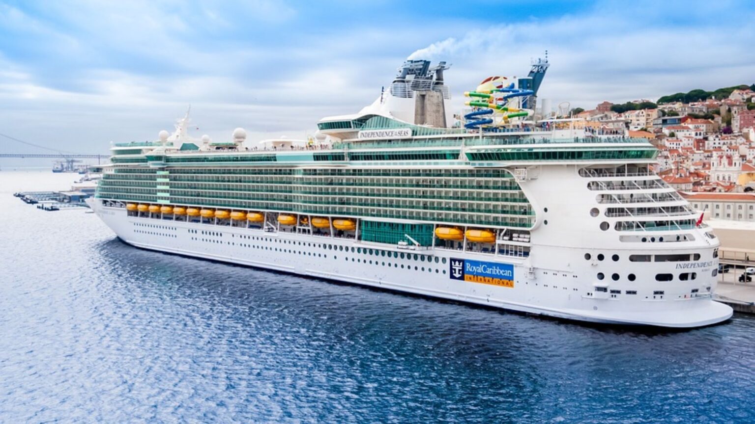 cruise ship on the water