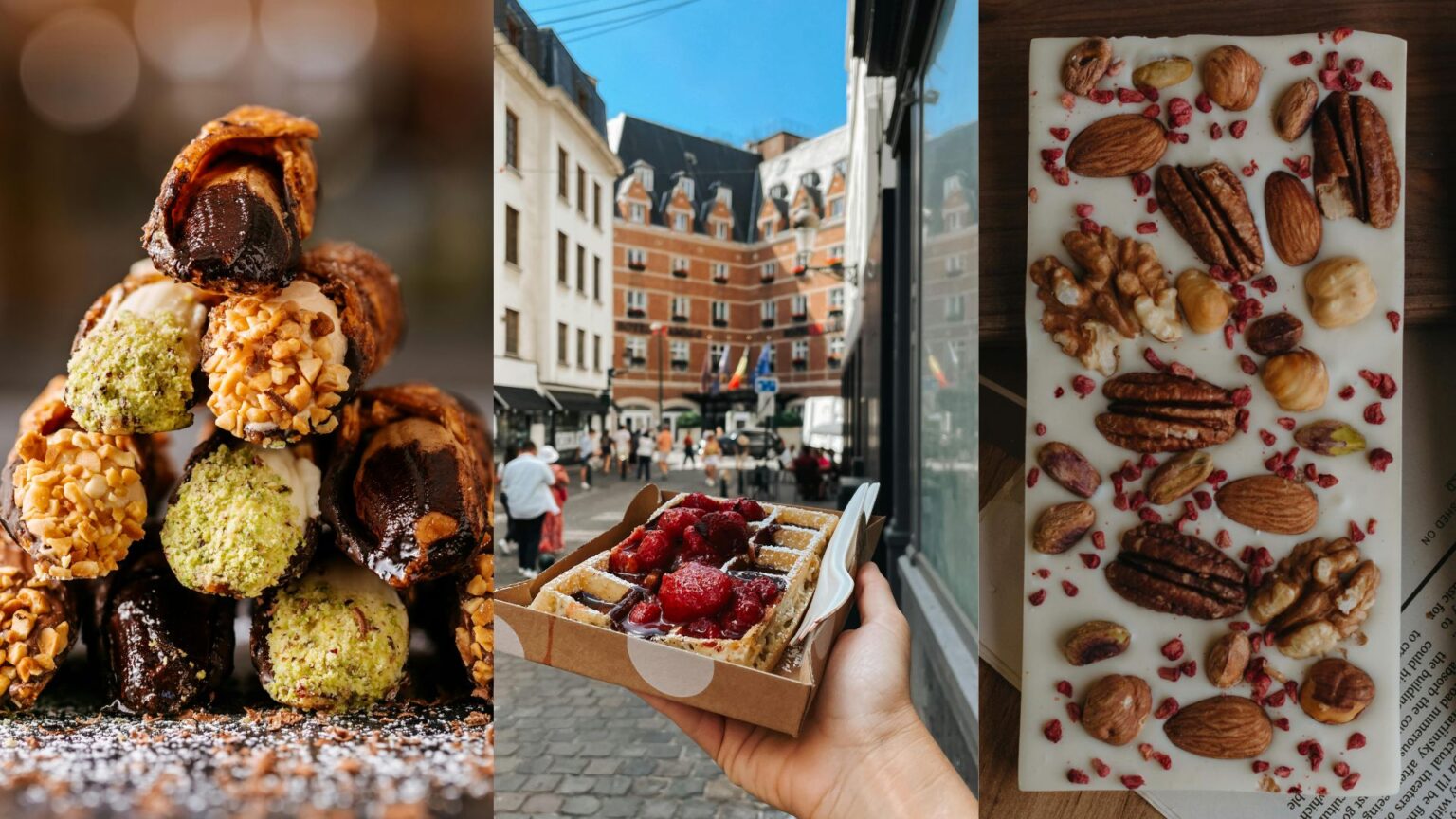 Different kinds of European chocolate